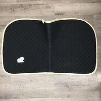 Quilt Jumper Saddle Pad, tabs *xc, mnr hair, dirt
