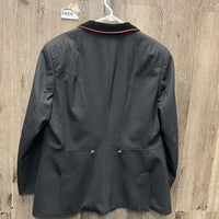 MENS Show Jacket, velvet collar *gc, older, faded, puckers, loose cuffs
