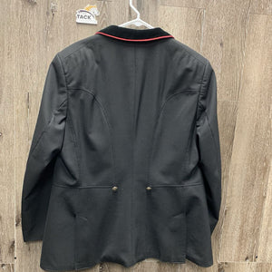 MENS Show Jacket, velvet collar *gc, older, faded, puckers, loose cuffs
