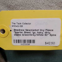 Hvy Fleece Quarter Sheet *gc, hairy, dirty, stains
