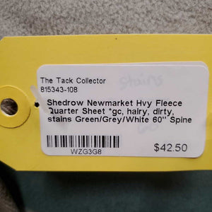 Hvy Fleece Quarter Sheet *gc, hairy, dirty, stains