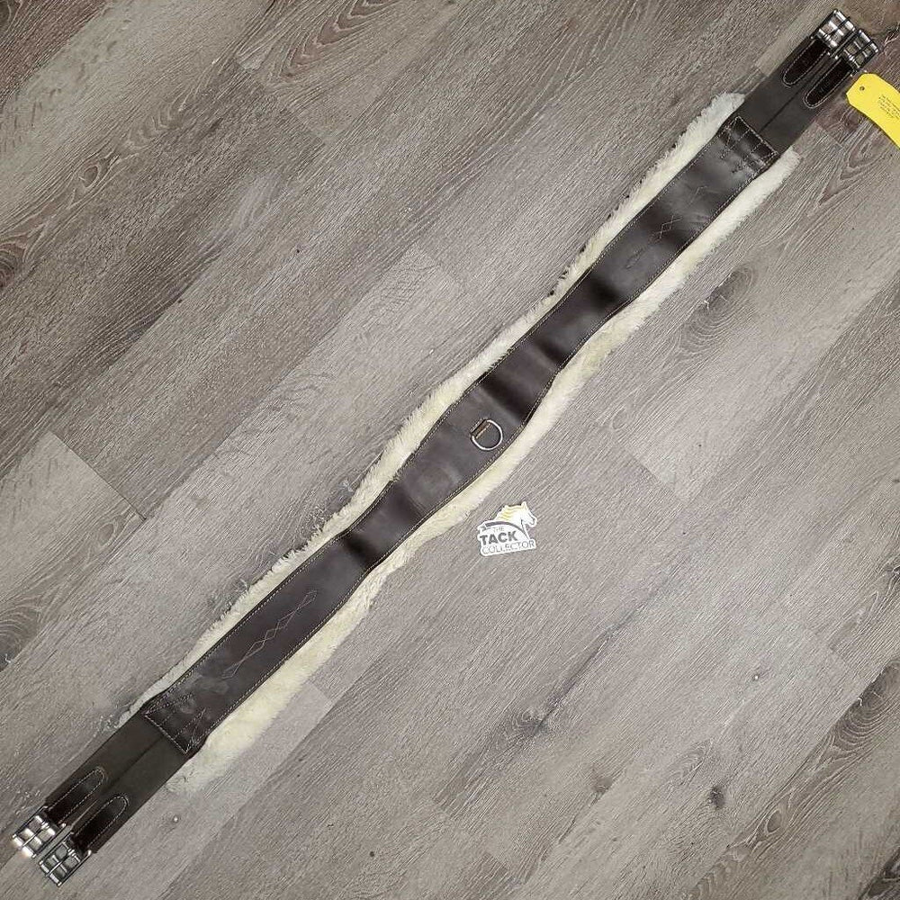 FS Girth, Sheepskin Velcro Liner, 2x els *gc, clean & dirty, clumpy, stains, edges: thin, rubs