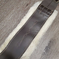 FS Girth, Sheepskin Velcro Liner, 2x els *gc, clean & dirty, clumpy, stains, edges: thin, rubs
