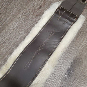 FS Girth, Sheepskin Velcro Liner, 2x els *gc, clean & dirty, clumpy, stains, edges: thin, rubs