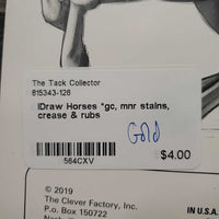 iDraw Horses *gc, mnr stains, crease & rubs
