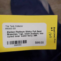 Sticky Full Seat Breeches *vgc, seam puckers, mnr curled inner waist
