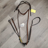 Rsd Leather Breastplate, Running Attachment *vgc, extra (& big) holes, mnr dirt, rubs, scrapes & fuzz?, v.stiff
