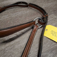Rsd Leather Breastplate, Running Attachment *vgc, extra (& big) holes, mnr dirt, rubs, scrapes & fuzz?, v.stiff
