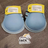 Open Front & Hind Boots, velcro *gc, clean, stains, mnr hair, threads, scrapes, pillyl edges
