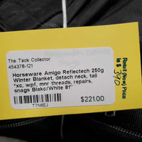 Reflectech 250g Winter Blanket, detach neck, tail *xc, wpf, mnr threads, repairs, snags
