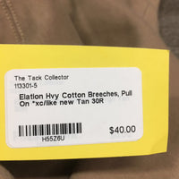 Hvy Cotton Breeches, Pull On *xc/like new
