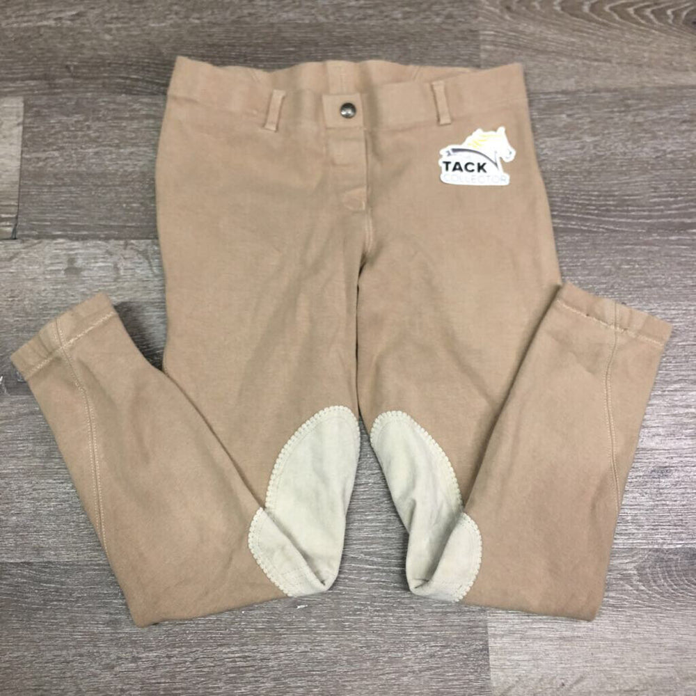 Hvy Cotton Breeches, Pull On *vgc/gc, clean, seat rubs & pills, sm hole