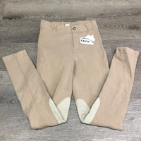 JUNIORS Hvy Cotton Breeches, Pull On *vgc, sm seat seam holes
