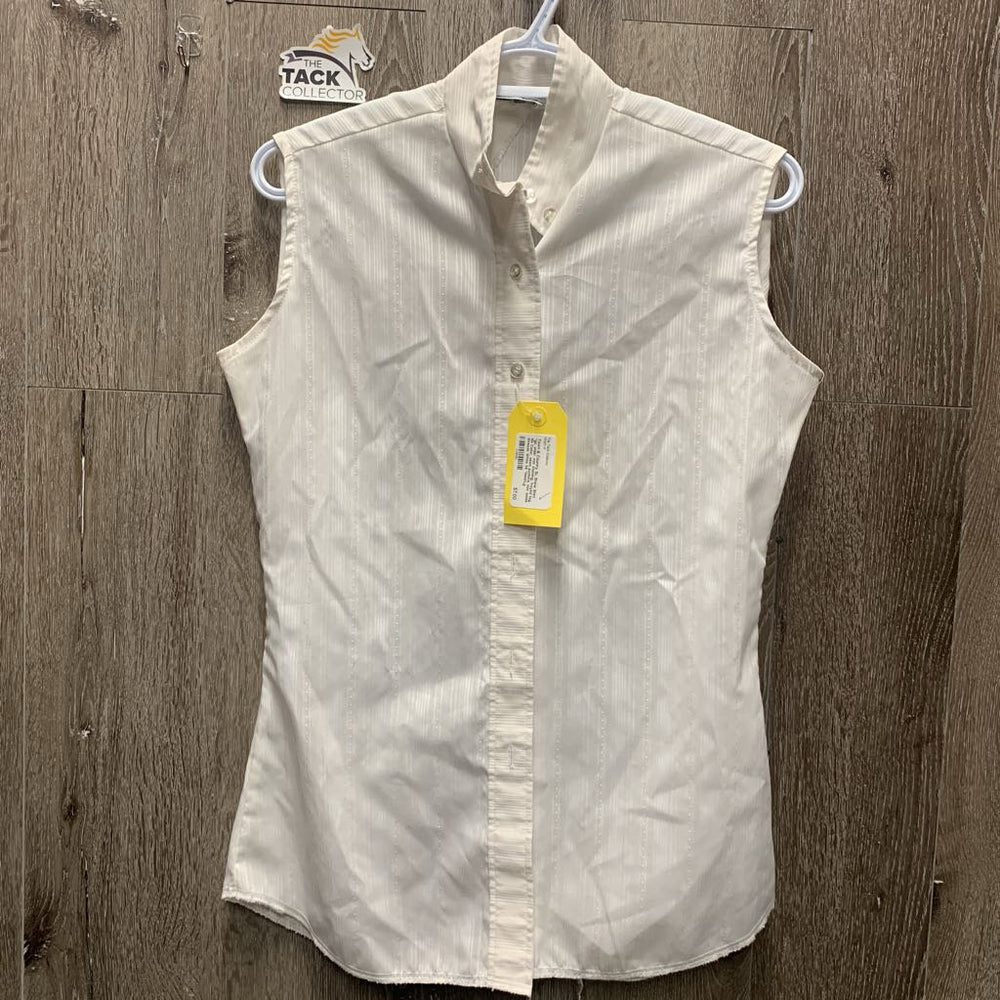 SL Show Shirt *gc, older, mnr staining, frayed tag, No Collar, seam puckers, mnr loose threads