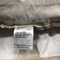 EuroSeat Breeches, Leather Knees *gc/fair, seam pulls, stained seat & legs, seam puckers, stains, torn leg