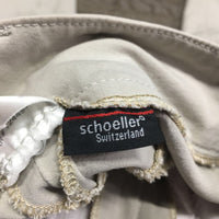 EuroSeat Breeches, Leather Knees *gc/fair, seam pulls, stained seat & legs, seam puckers, stains, torn leg

