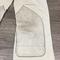 EuroSeat Breeches, Full Leather Knees *gc, v.pilly lining, mnr stains, discolored seat & legs
