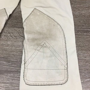 EuroSeat Breeches, Full Leather Knees *gc, v.pilly lining, mnr stains, discolored seat & legs