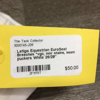 EuroSeat Breeches *vgc, mnr stains, seam puckers
