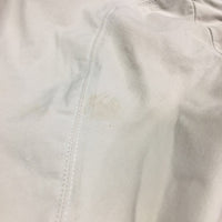 EuroSeat Breeches, Leather Knees *gc, seam puckers, mnr stains, dingy. pulled seat seams
