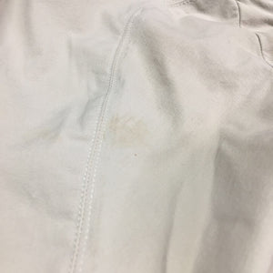 EuroSeat Breeches, Leather Knees *gc, seam puckers, mnr stains, dingy. pulled seat seams