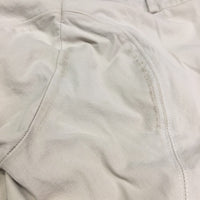 EuroSeat Breeches, Leather Knees *gc, seam puckers, mnr stains, dingy. pulled seat seams
