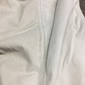 EuroSeat Breeches, Leather Knees *gc, seam puckers, mnr stains, dingy. pulled seat seams