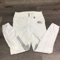 EuroSeat Breeches, Leather Knees *xc/like new, v.mnr stains & seam puckers
