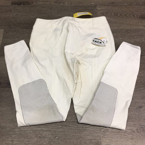EuroSeat Breeches, Leather Knees *xc/like new, v.mnr stains & seam puckers