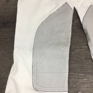 EuroSeat Breeches, Leather Knees *xc/like new, v.mnr stains & seam puckers