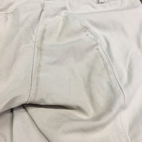 EuroSeat Breeches, Leather Knees *gc, seam puckers, mnr stains, dingy. pulled seat seams
