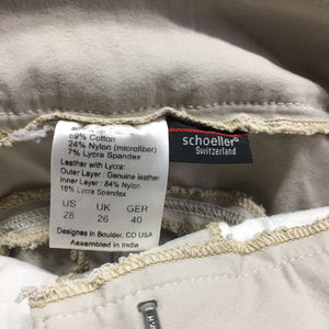 EuroSeat Breeches, Leather Knees *gc, seam puckers, mnr stains, dingy. pulled seat seams