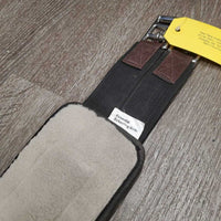 Nylon Web Girth, 2x els, 3x D Rings, velcro Sheepswool Liner *vgc, dirty?stained liner
