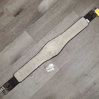 Nylon Web Girth, 2x els, 3x D Rings, velcro Sheepswool Liner *vgc, dirty?stained liner
