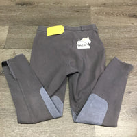 Hvy Cotton Breeches, Pull On *gc, faded, pilly edges & waist band, seam hole, undone stitching
