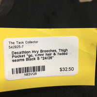 Hvy Breeches, Thigh Pocket *gc, v.mnr hair & faded seams
