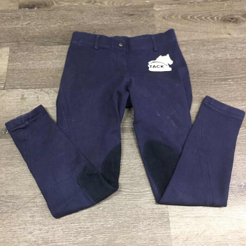 Hvy Cotton Breeches, Pull On *gc/fair, faded, fuzzy, seam hole, dirt?stains, seat rubs & pills, discolored edges