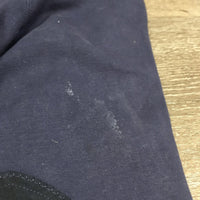 Hvy Cotton Breeches, Pull On *gc/fair, faded, fuzzy, seam hole, dirt?stains, seat rubs & pills, discolored edges
