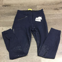 Full Seat Sticky Breeches, Thigh Pocket *gc, mnr hair, dirt? stains, rubs & pills
