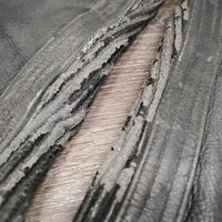 Pr Leather Half Chaps *fair, peeled, rips, v.rubbed, threads