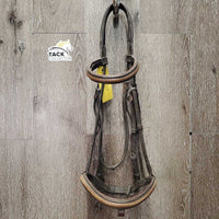 Rsd Padded Monocrown Soft Leather Bridle *gc/fair, older, NO Flash, v.rubbed & faded, v.tight keeper, loose hook, dirty
