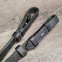 2 Soft Wide Leather Cheek Pieces *xc, clean, v.mnr creases & rubs
