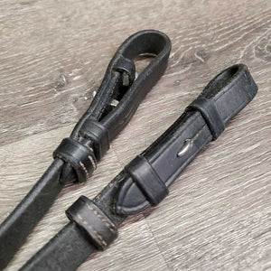 2 Soft Wide Leather Cheek Pieces *xc, clean, v.mnr creases & rubs