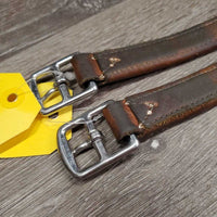 Soft Lined Stirrup Leathers *gc, clean, creases, dents, rubs, scrapes, stains, stretched & x.holesholes
