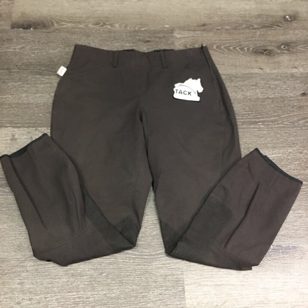 Side Zip Breeches *vgc/gc, mnr seam puckers, stains, faded, stretched seat & ankle rubs, older