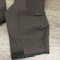 Side Zip Breeches *vgc/gc, mnr seam puckers, stains, faded, stretched seat & ankle rubs, older