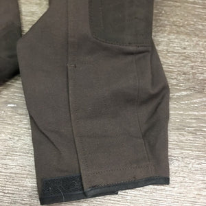 Side Zip Breeches *vgc/gc, mnr seam puckers, stains, faded, stretched seat & ankle rubs, older