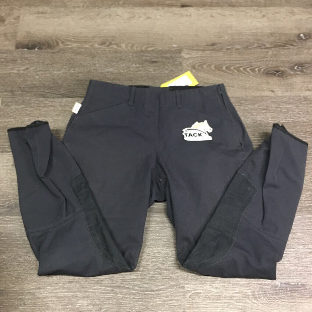 Side Zip Breeches *gc, older, seat seam threads, mnr stained seams, faded?stains