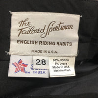 Side Zip Breeches *gc, older, seat seam threads, mnr stained seams, faded?stains
