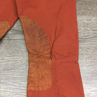 Vintage High Waist Side Zip Breeches,Leather Knees *vgc, mnr undone stitching, rubs, snags, pills & stains
